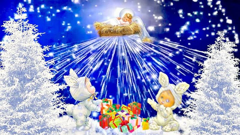 Картинки с православным Рождеством 2019, гифки с надписями
