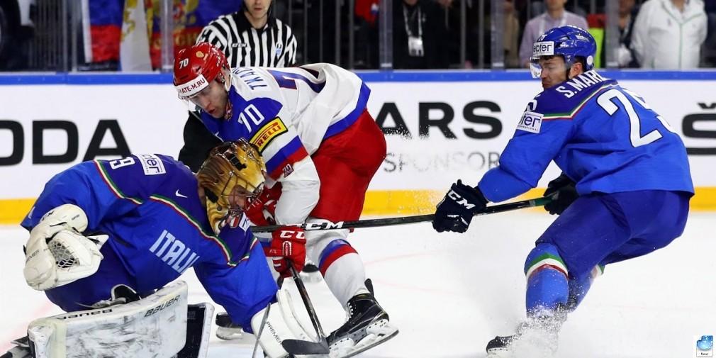 Хоккей Россия-Италия 15 мая 2019 смотреть онлайн. Прямая видео трансляция матча ЧМ. Прогноз и ставки на игру